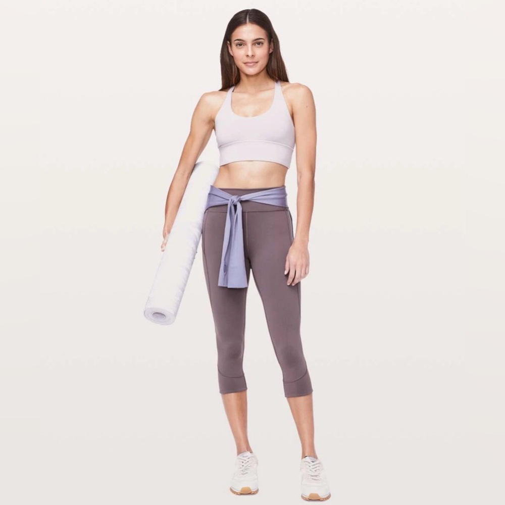 lululemon In Movement Crop 19” Everlux High Rise Warm Mauve | Size 6